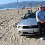 Me and the Mustang on Malibu beach again